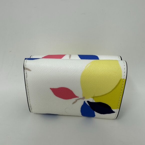 Kate Spade Cameron Lemon Zest Micro Tri Fold Wallet Several pockets - Picture 2 of 10